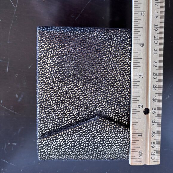 Nordstrom Jewelry Travel Case Black Sparkle, Compact Glamorous Jewelry Storage - Picture 11 of 14